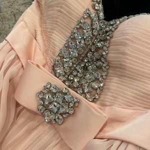Sherri hill dusty light pink gown
